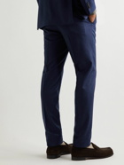 Caruso - Straight-Leg Wool-Flannel Suit Trousers - Blue