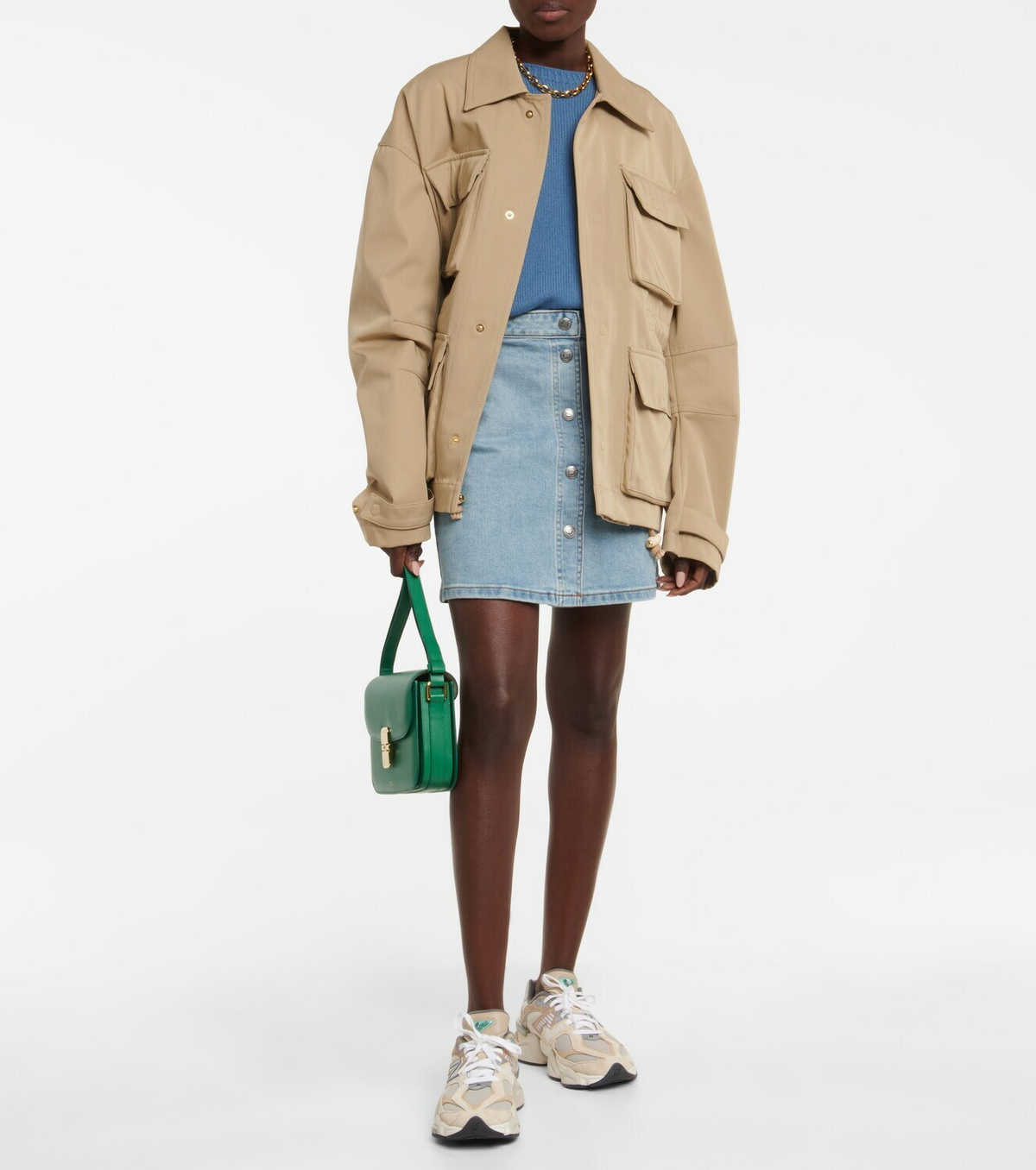 A.P.C｜SKIRTS (Paula Denim Mini Skirt (COGDF F06367 IAI) A.P.C. - Paula denim miniskirt A.P.C.