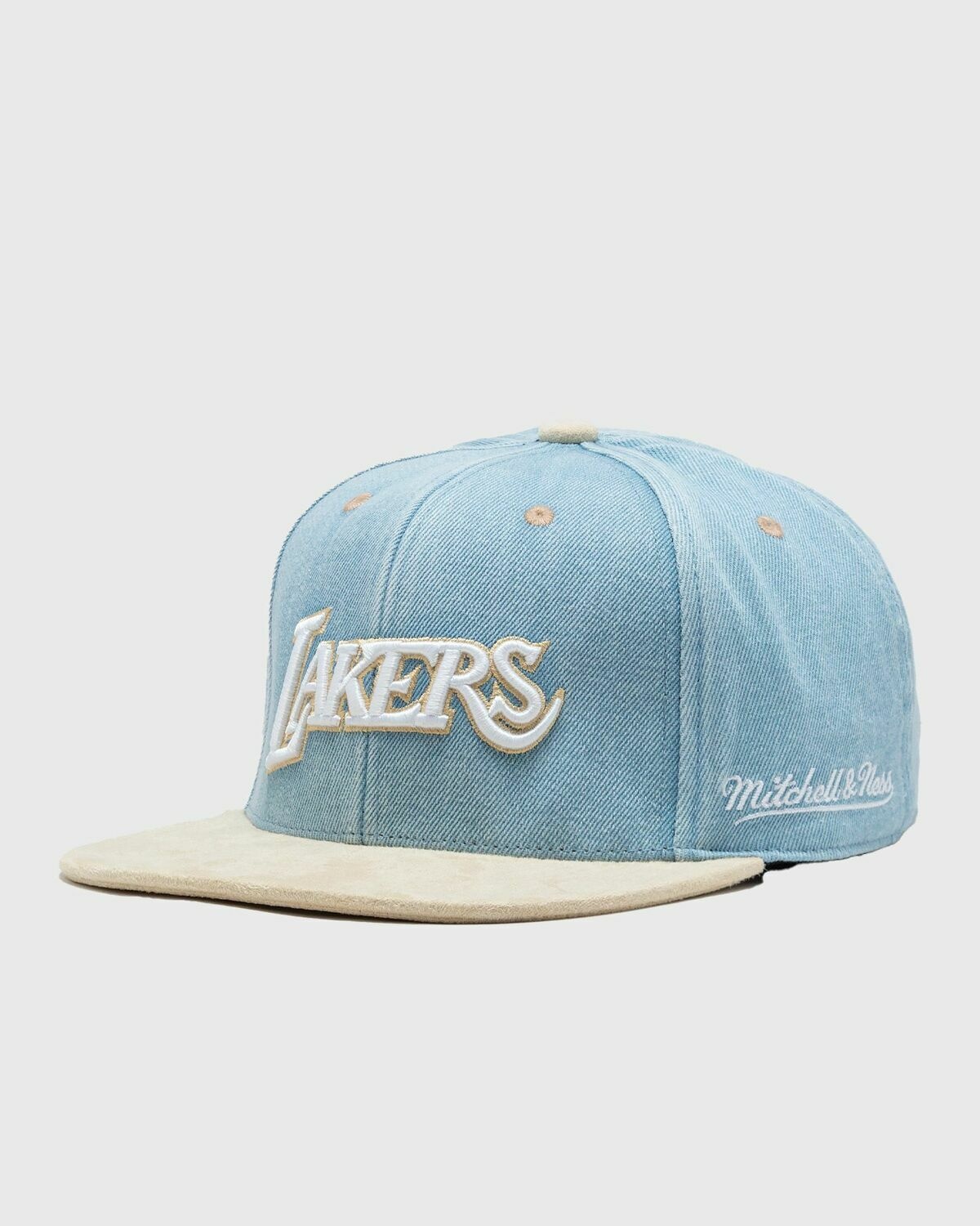 Mitchell & Ness Nba Blue Jean Baby Fitted Hwc Lakers Blue/Beige - Mens - Caps