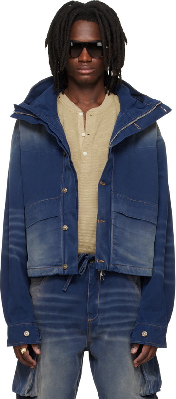 Photo: 424 Navy Cropped Parka