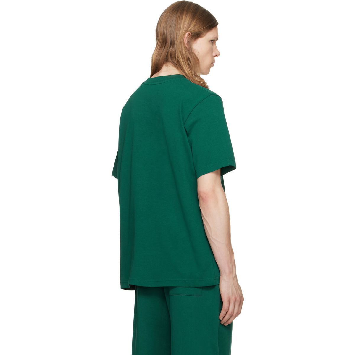 Casablanca Green Diamond Logo Short Sleeve T‑shirt