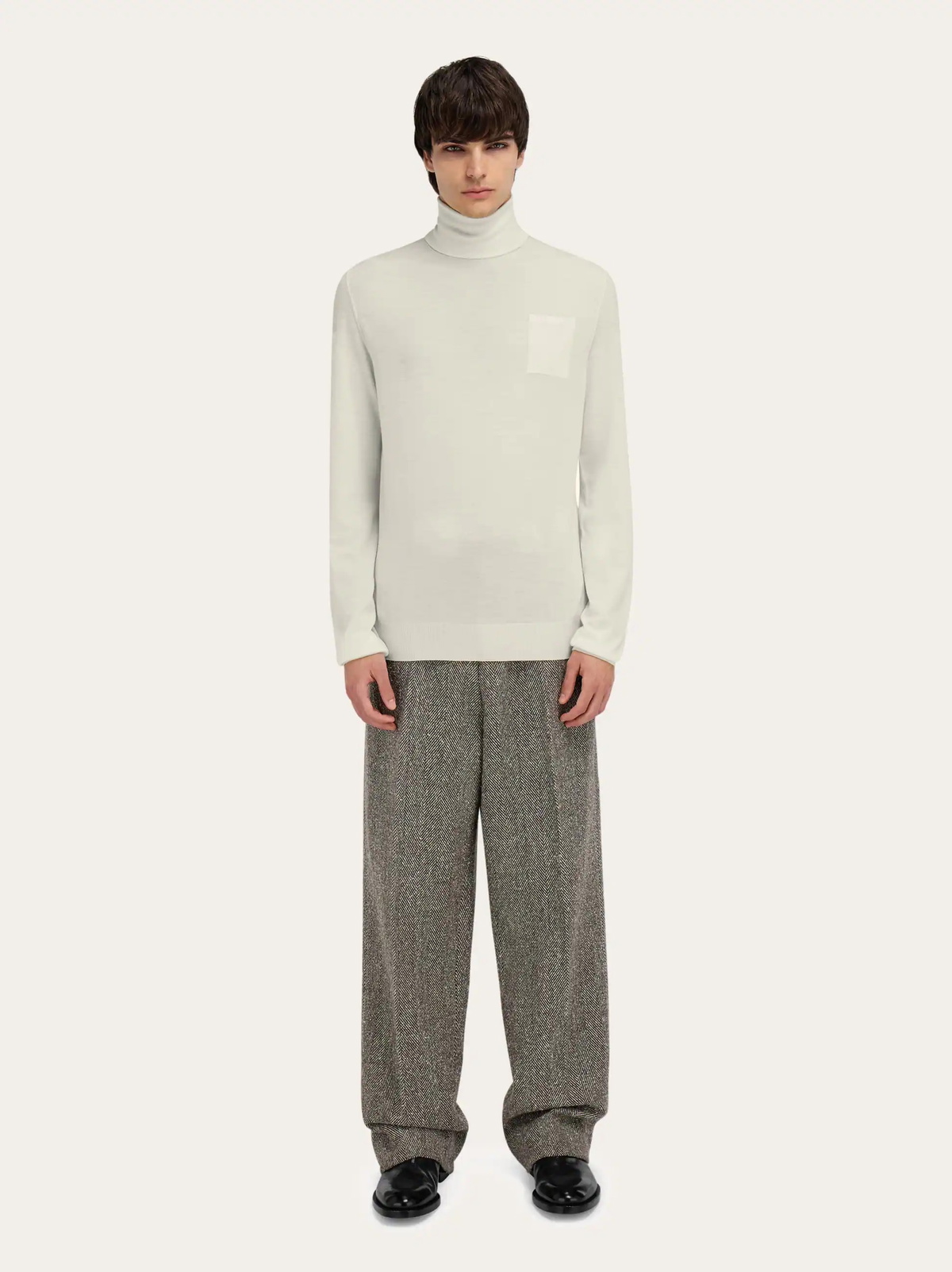 Ferragamo Mens Turtleneck in White