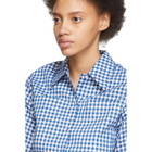 Ports 1961 White and Blue Check Short Sleeve Shirt
