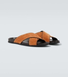 Manolo Blahnik Chiltern suede slides