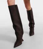 The Attico Cheope suede knee-high boots