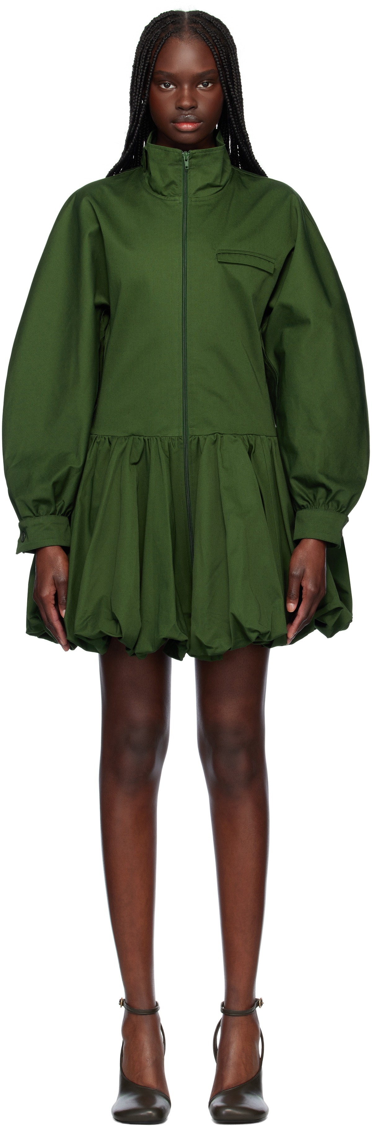 Renaissance Renaissance Green Normandy Minidress