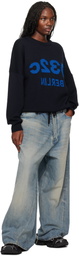 032c Navy Selfie Sweater