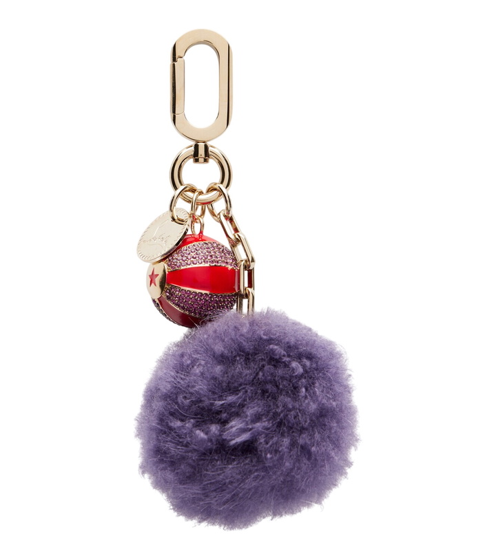 Photo: Christian Louboutin Leather-trimmed bag charm