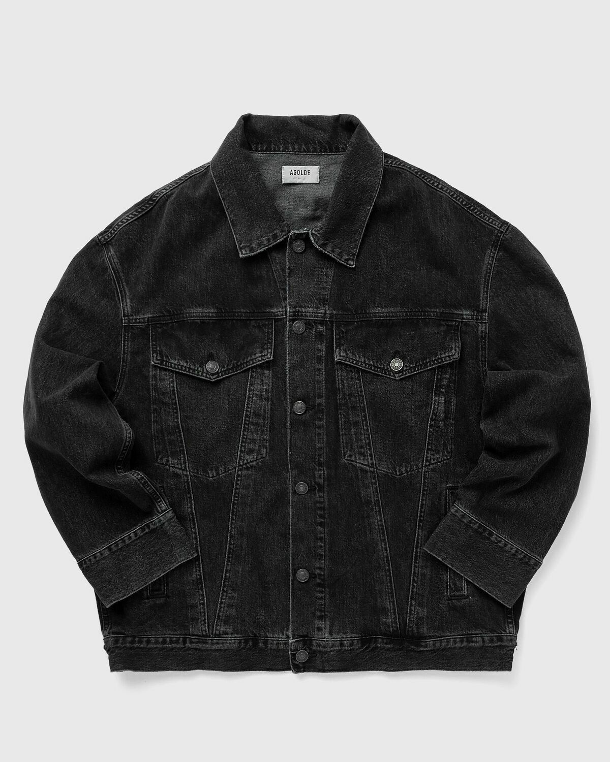 Agolde Wayne Jacket Black Womens Denim Jackets AGOLDE