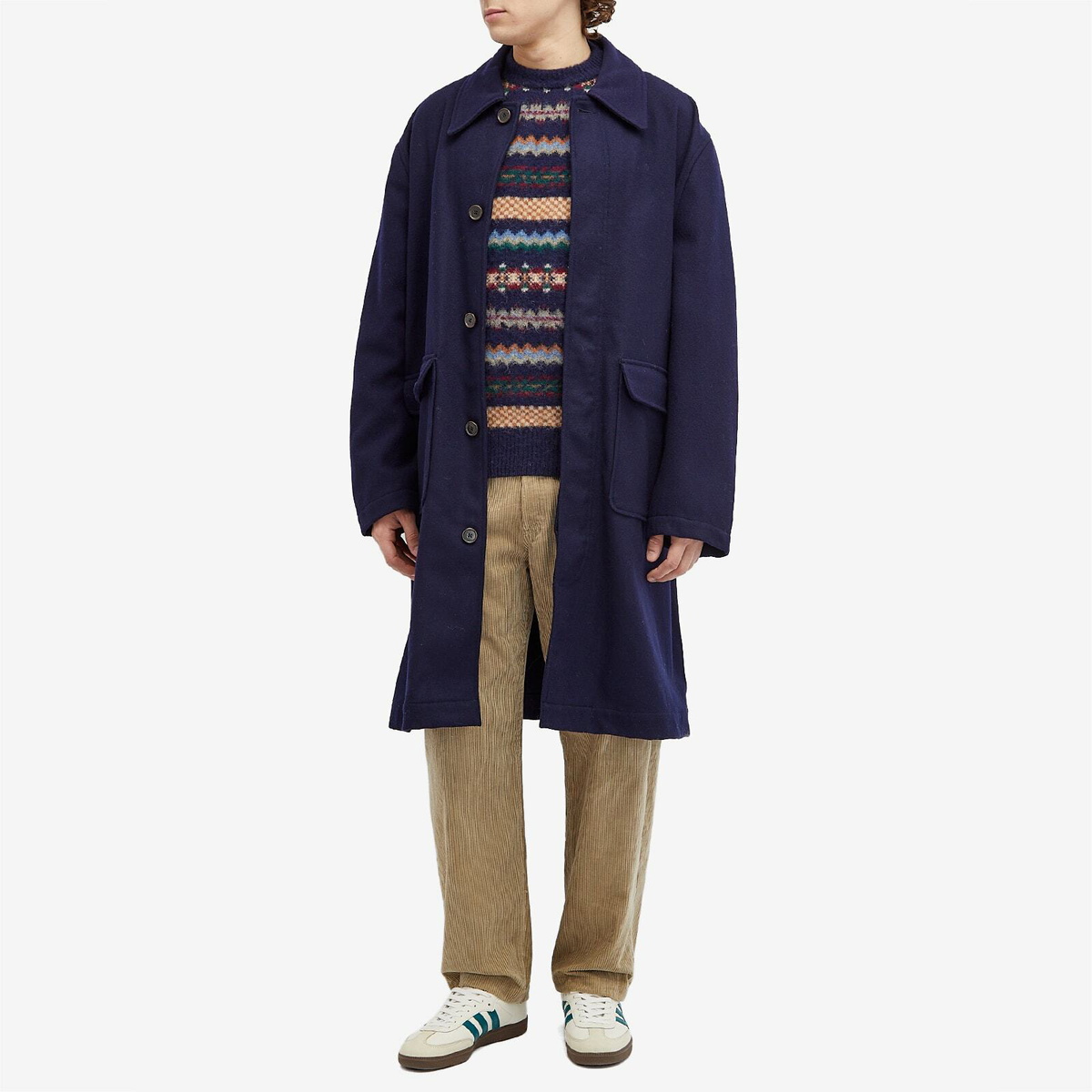 Howlin by Morrison Men's Howlin' A Woolen Wonder Fair Isle Jumper in Navy
