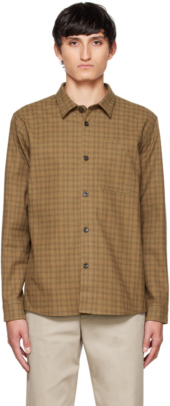 Photo: A.P.C. Khaki Anthony Shirt