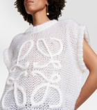 Loewe Anagram mohair-blend sweater vest