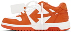Off-White Orange & White Out Of Office Sneakers