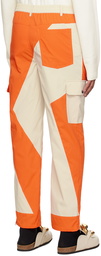 JW Anderson Beige & Orange Patchwork Trousers