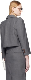 SHUSHU/TONG Gray Short Suit Blazer