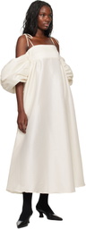 Kika Vargas Off-White Roberta Midi Dress