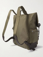 BELSTAFF - Bruce Logo-Appliquéd Leather-Trimmed Canvas Backpack