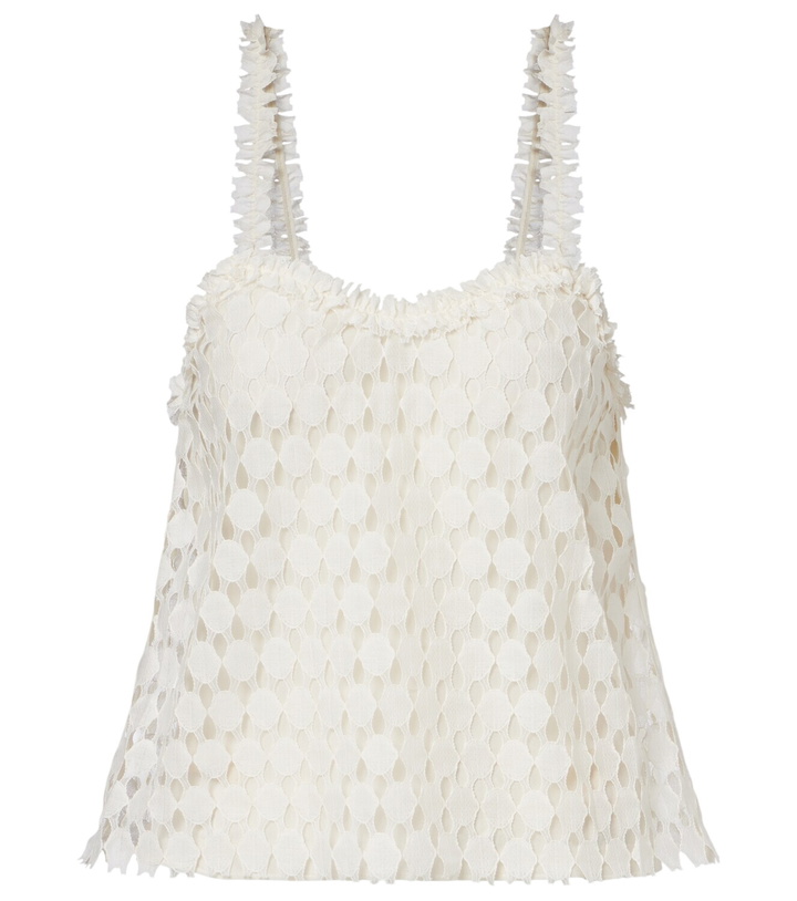 Photo: Ulla Johnson Francoise lace cotton-blend top