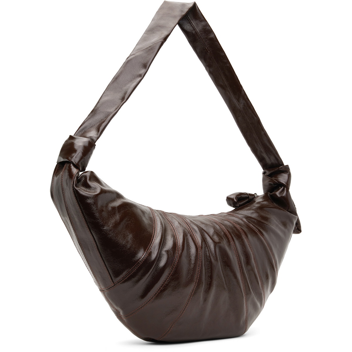 LEMAIRE Brown Large Croissant Bag