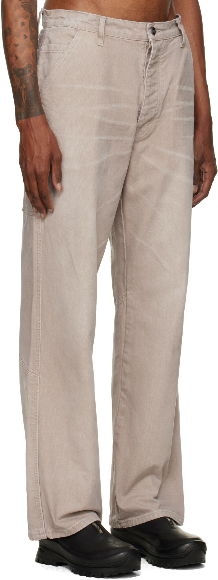 ALEXANDER DIGENOVA Taupe Underground Cargo Pants