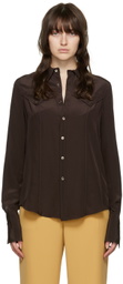 Maiden Name SSENSE Exclusive Brown Odette Shirt