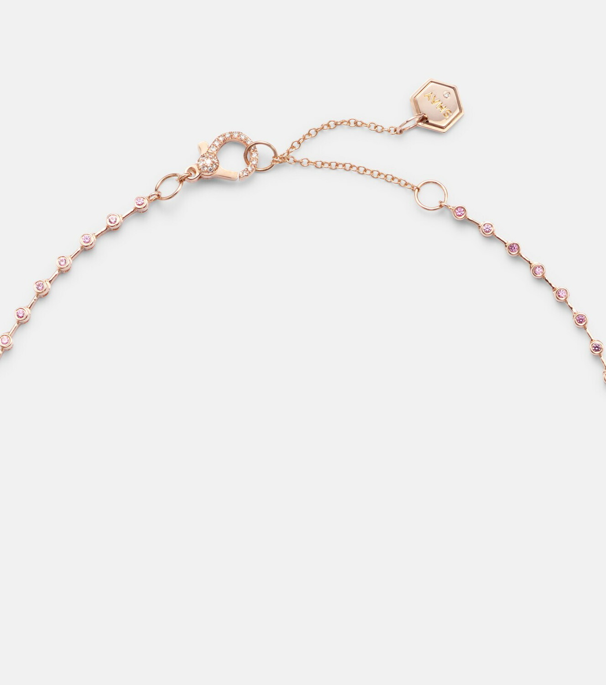 Shay Jewelry Y 18kt rose gold necklace with sapphires