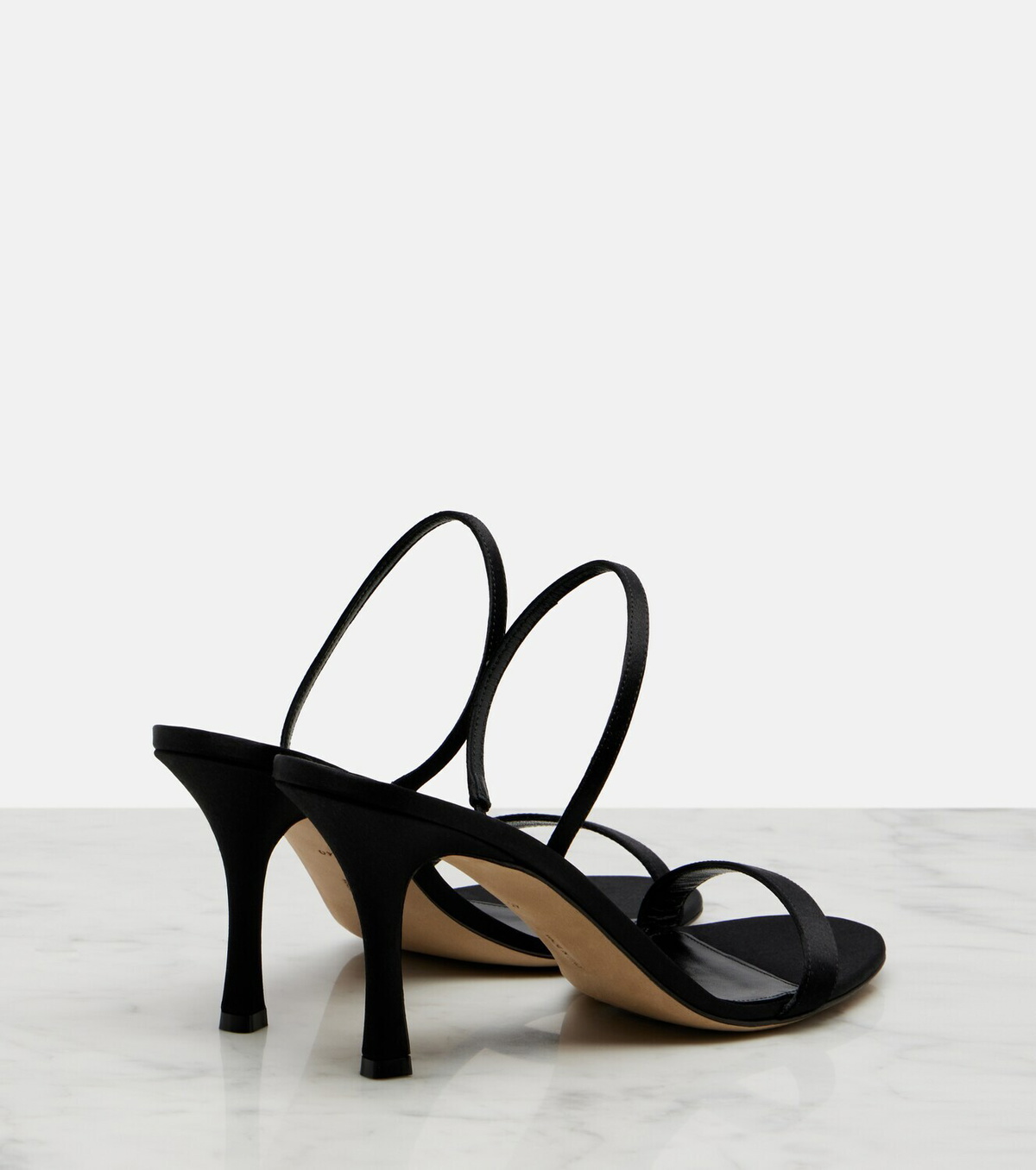 The Row Ella satin slingback sandals