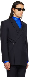 EGONlab SSENSE Exclusive Navy Egonic Blazer