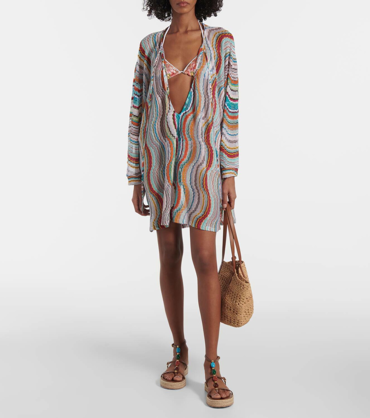Gianvito Rossi Shanti leather espadrille sandals