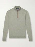 Peter Millar - Excursionist Merino Wool-Blend Jersey Half-Zip Sweater - Green
