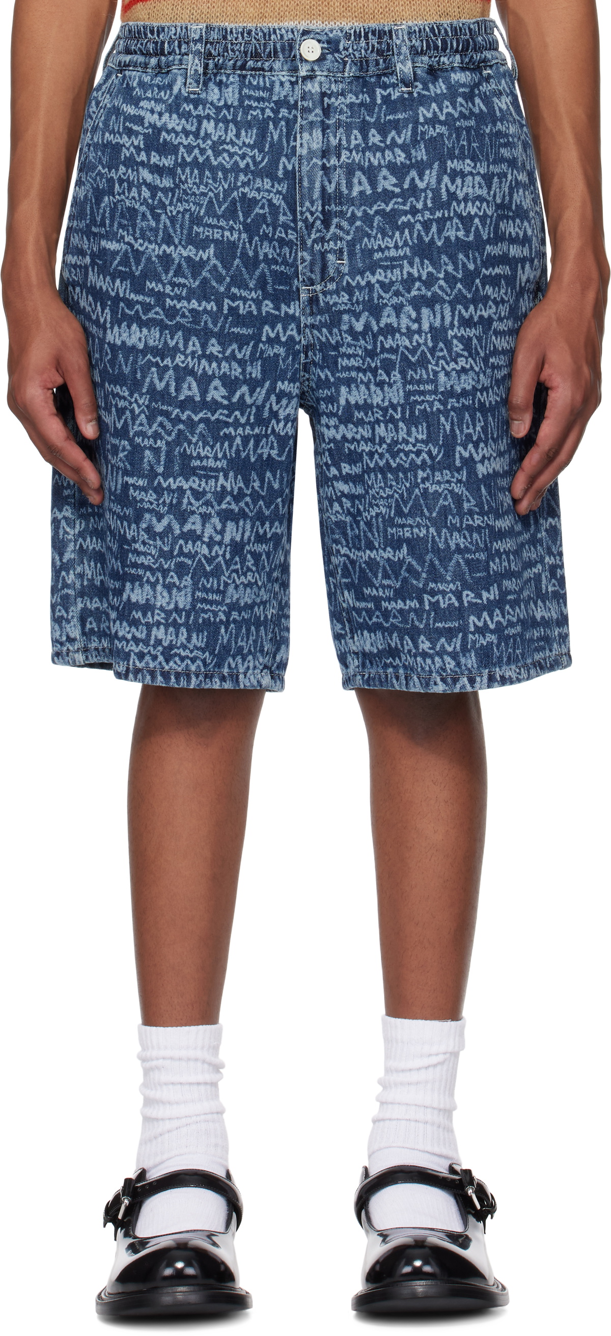 ■MARNI■ No Bacon In Cotton Knit Shorts Pants Multicolor PA Men's Trousers and Shorts | Official Online Store | Marni