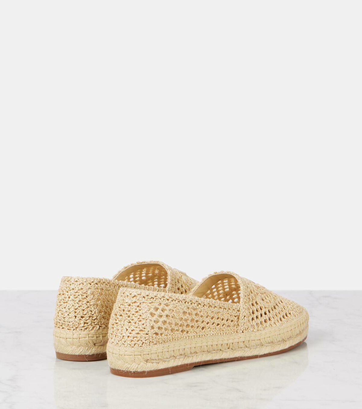 Chloé Isla logo crochet espadrilles