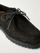 Yuketen - Sibillini Tyrolean Waxed Suede Derby Shoes - Black