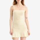 Peachy Den Women's Marie Knit Mini Dress in Cream