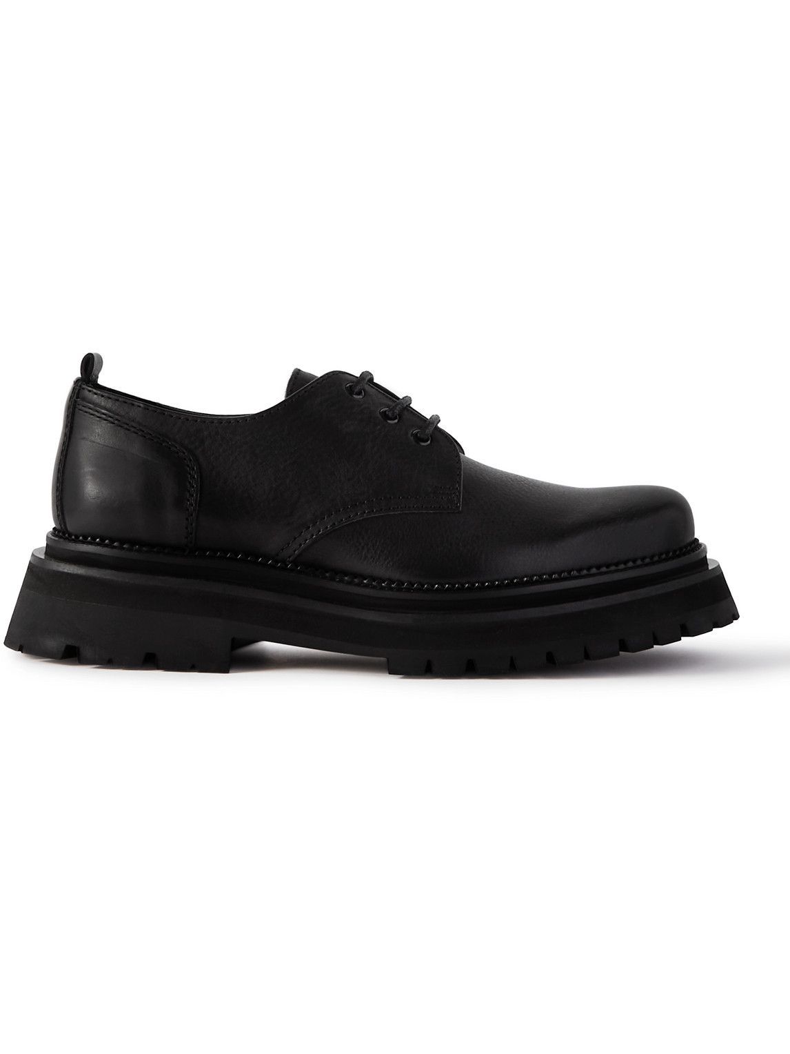 靴 AMI PARIS LUG SOLE DERBIES 42 BLACK Anatomical Toe Derbies | AMI PARIS