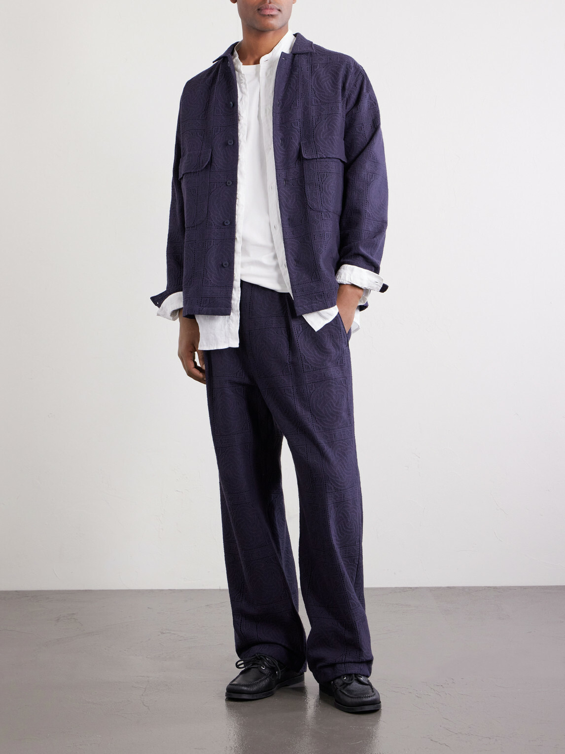 Blue Blue Japan - Cotton-Blend Shirt - Blue