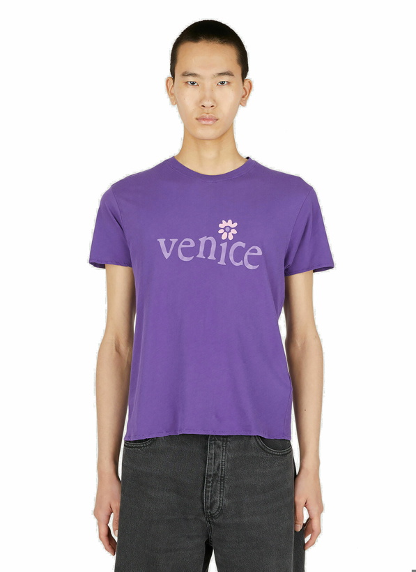 Photo: Venice Print T-Shirt in Purple