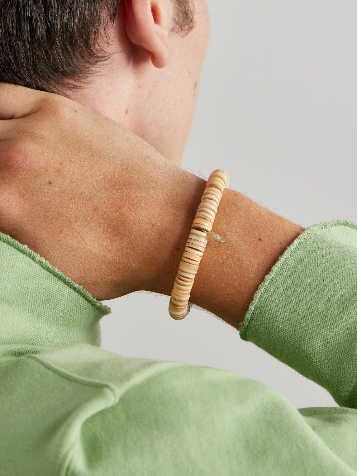 Jacquie Aiche - Gold Heishi Shell Beaded Bracelet