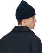 Dries Van Noten Navy Alpaca Blend Beanie