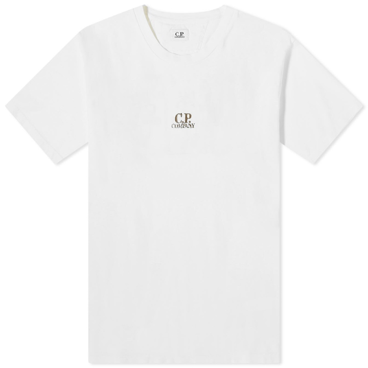 Photo: C.P. Company Men's Three Cards T-Shirt in Gauze White
