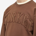 MARKET Men's Vintage Wash Arc Crew Sweat in Bark