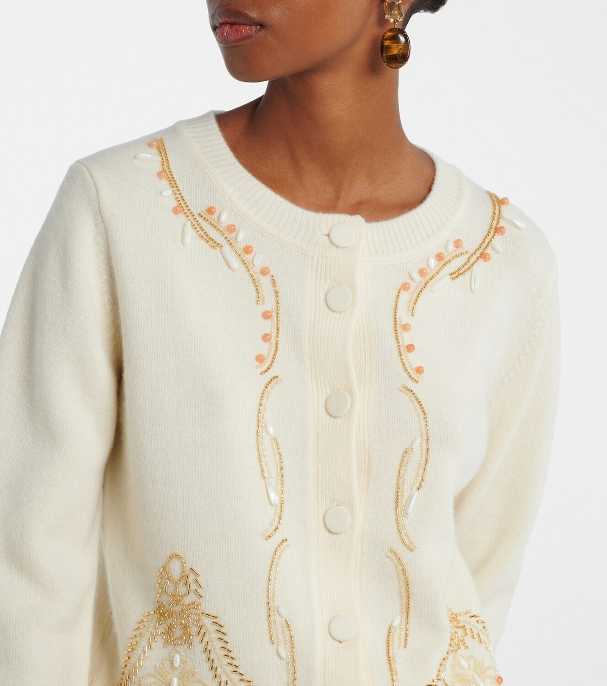 Xu Zhi Embellished wool cardigan