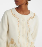 Xu Zhi Embellished wool cardigan