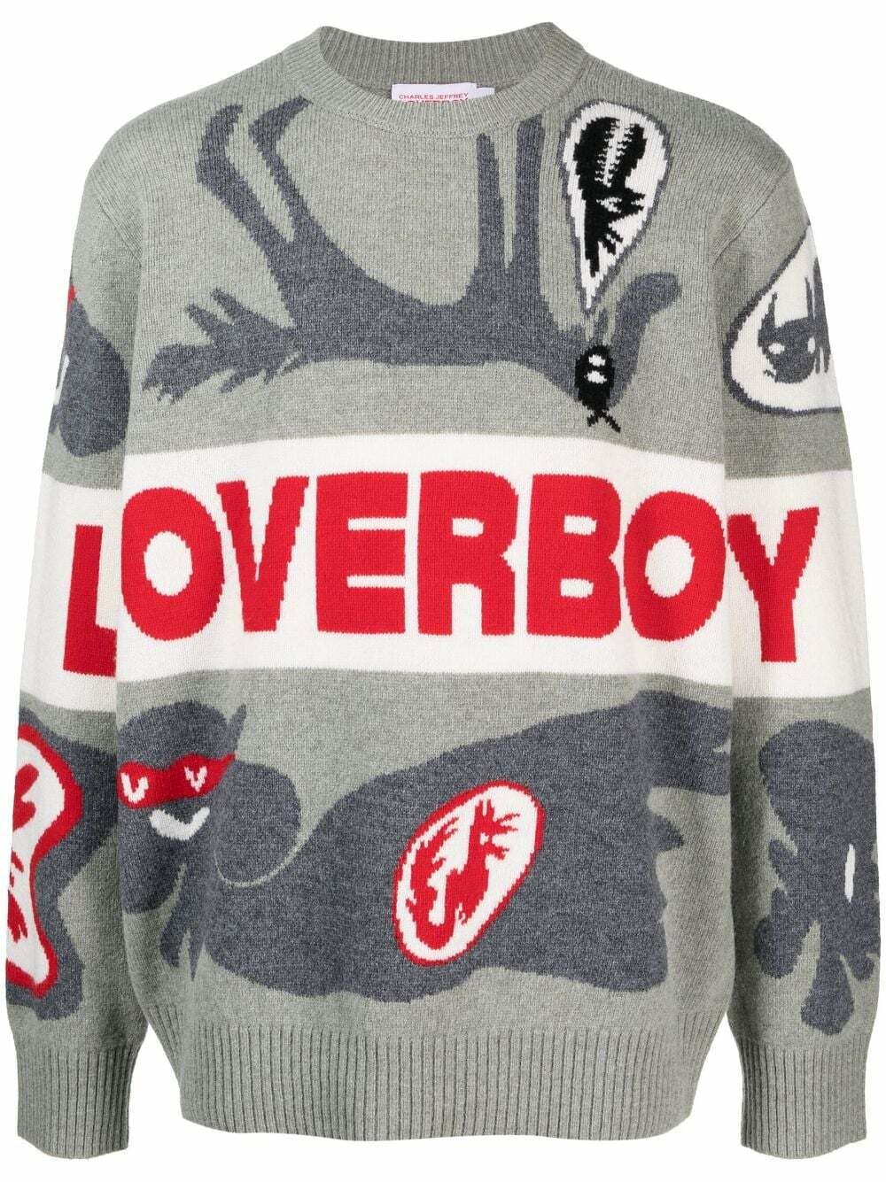 CHARLES JEFFREY LOVERBOY - Logo Wool Blend Sweater