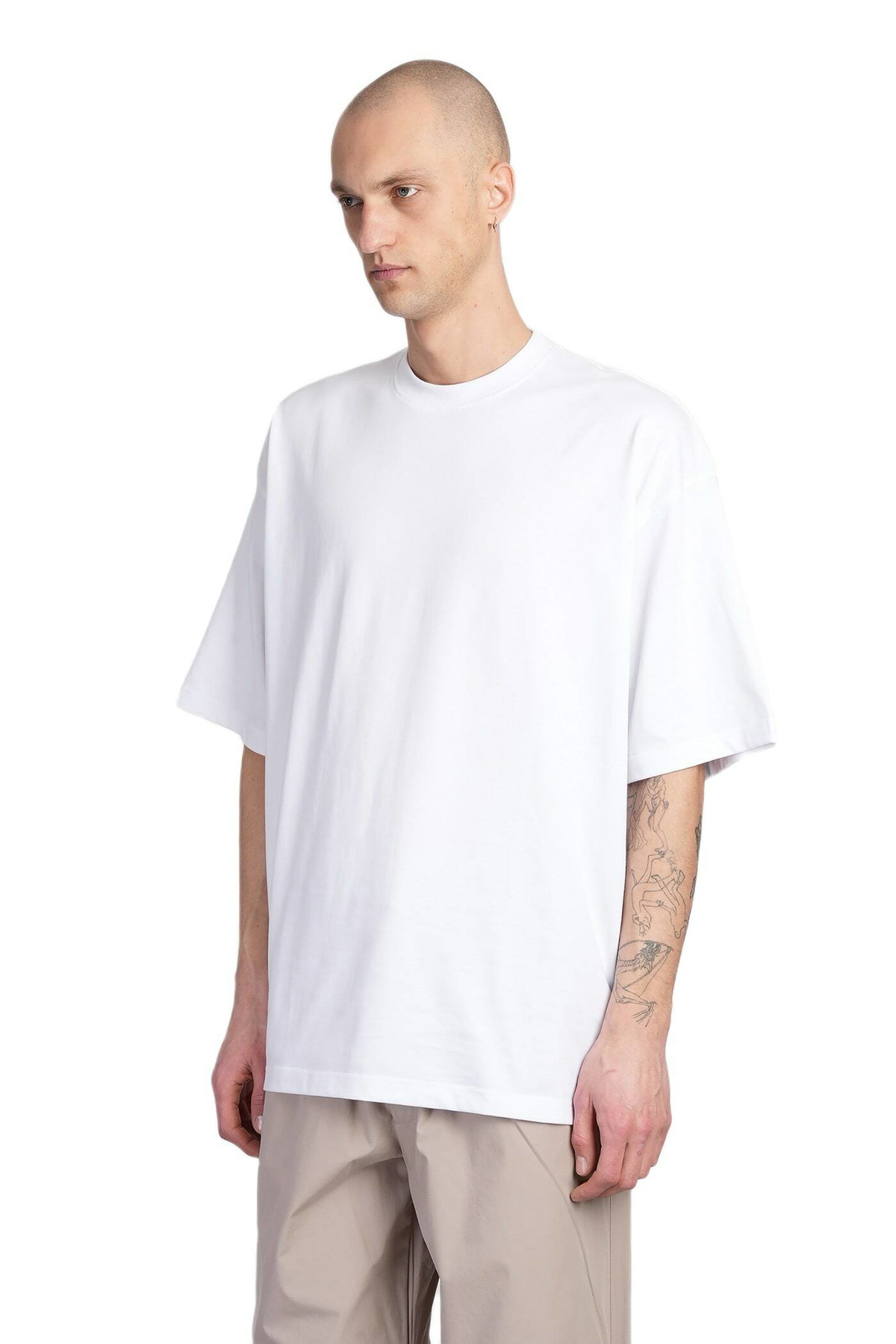 DARKPARK Mick T-shirt In White Cotton