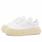 MM6 Maison Margiela Men's Oversized Sole Sneakers in Bright White