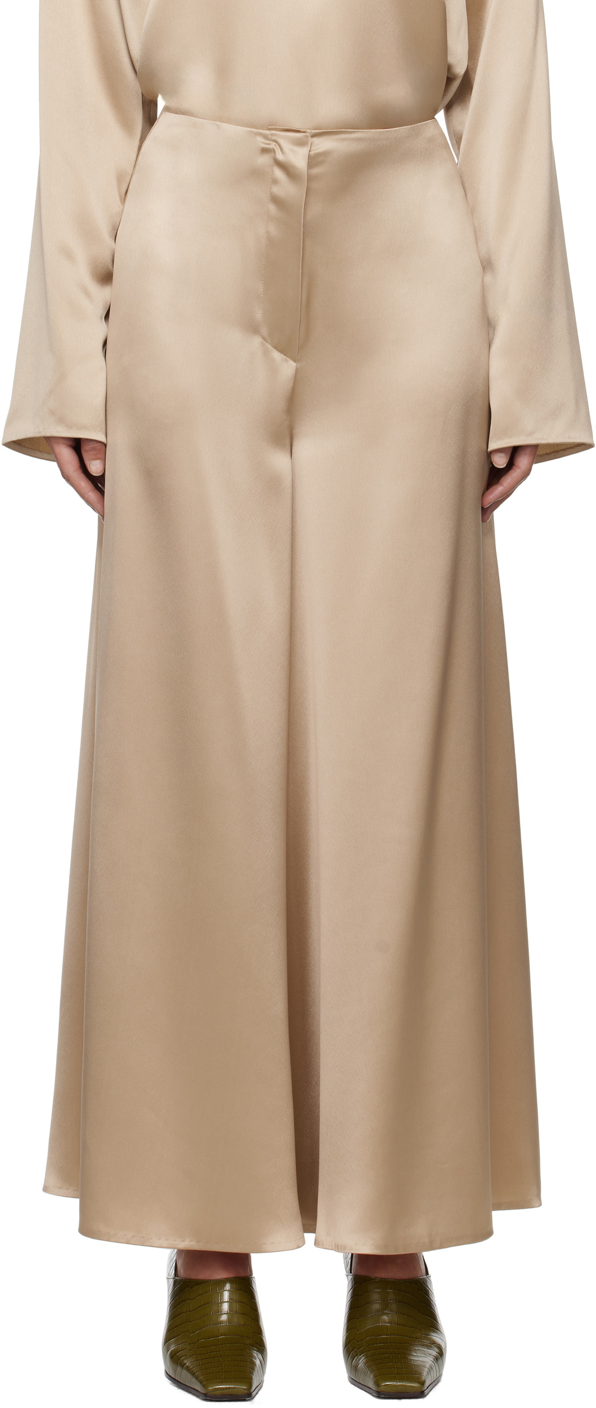 Nanushka Beige Zaniah Trousers