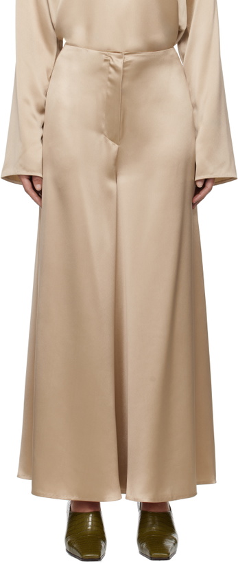 Photo: Nanushka Beige Zaniah Trousers
