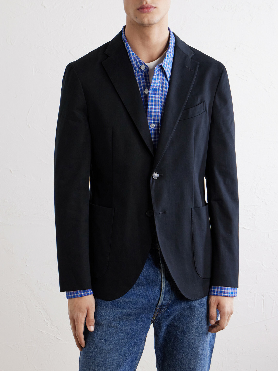 Slowear - Stretch-Cotton Gabardine Suit Jacket - Black