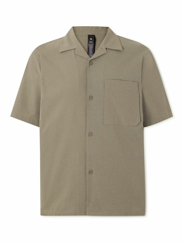 Photo: Lululemon - Airing Easy Camp-Collar WovenAir™ Shirt - Brown